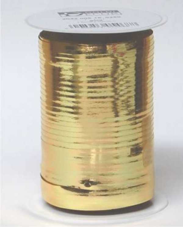 Metallic-Kräuselband, gold,5 mm breit