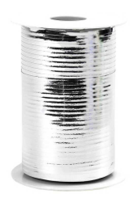 Metallic curling ribbon, silver, 5 mm