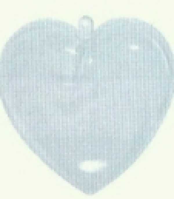 Dekorationsherzen, 100 mm, klar transparent