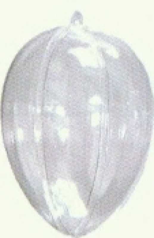 4 x Dekorationseier, 140 mm, transparent