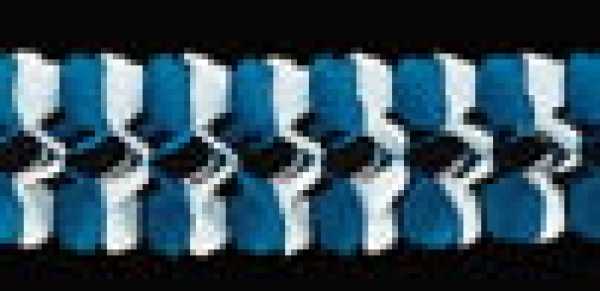 duo-garland, blue/white