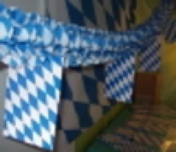 Fahnen-Papier-Girlanden, Bayern, 4 m