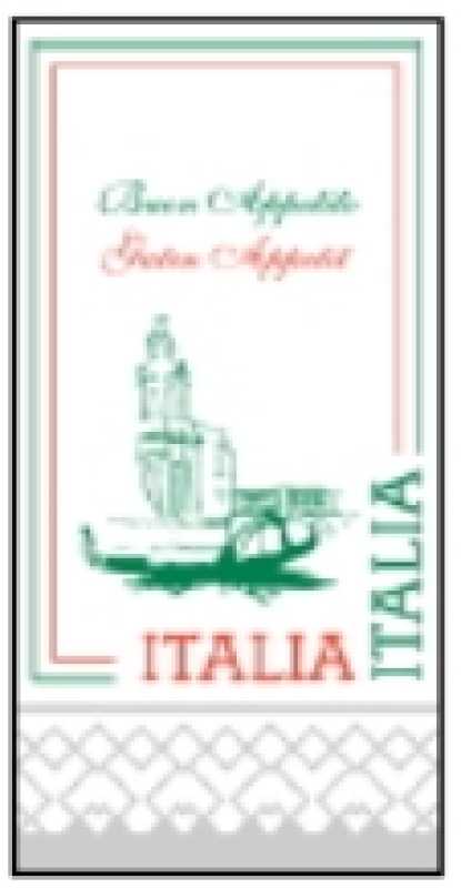 Servietten, Italien 40 x 40 cm,1/8 Falz, 2-lagig,250 Stück