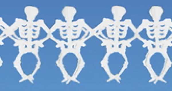 Skeleton Garland, 25 x 15 cm, 3 m