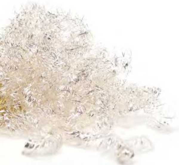 Angel hair, silver