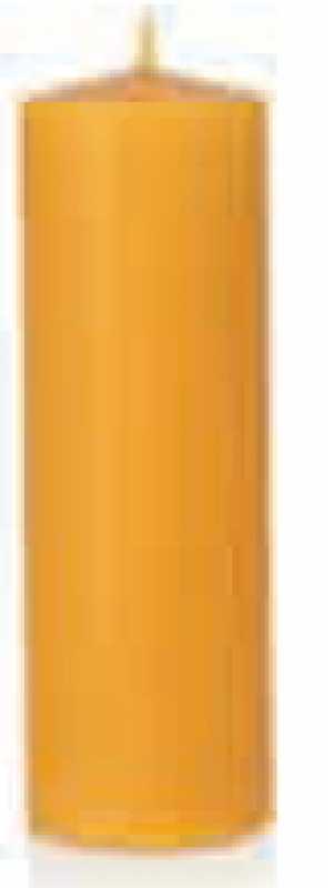 Beeswax candles, natural, 150 mm, 6-pack