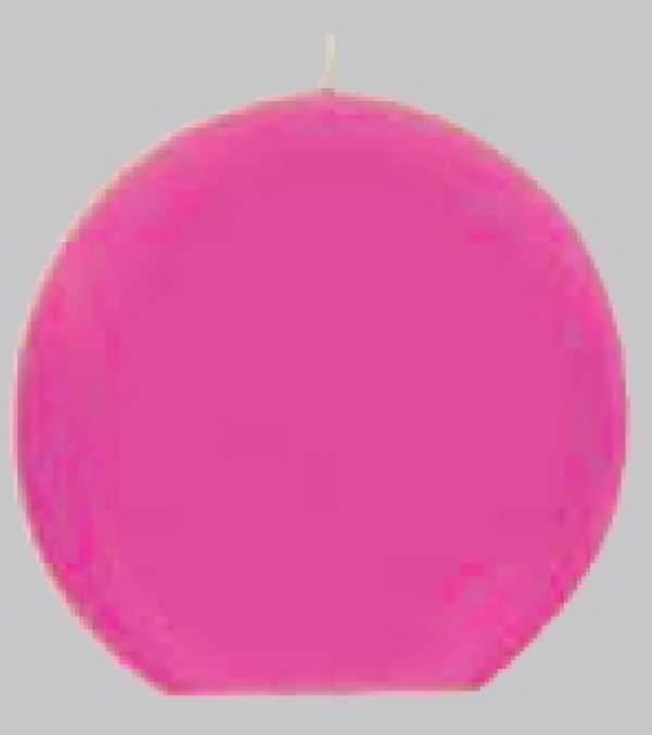 Kugelkerzen pink, 80 mm ø, 6-er Pack