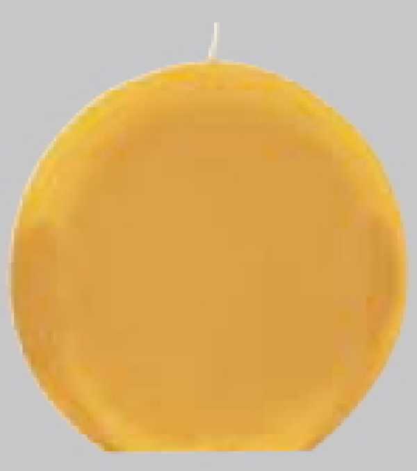 Kugelkerzen dotter, 80 mm ø, 6-er Pack