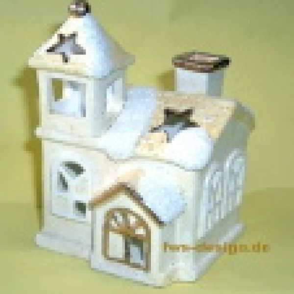 Windlicht "  Kirche", 13 cm hoch