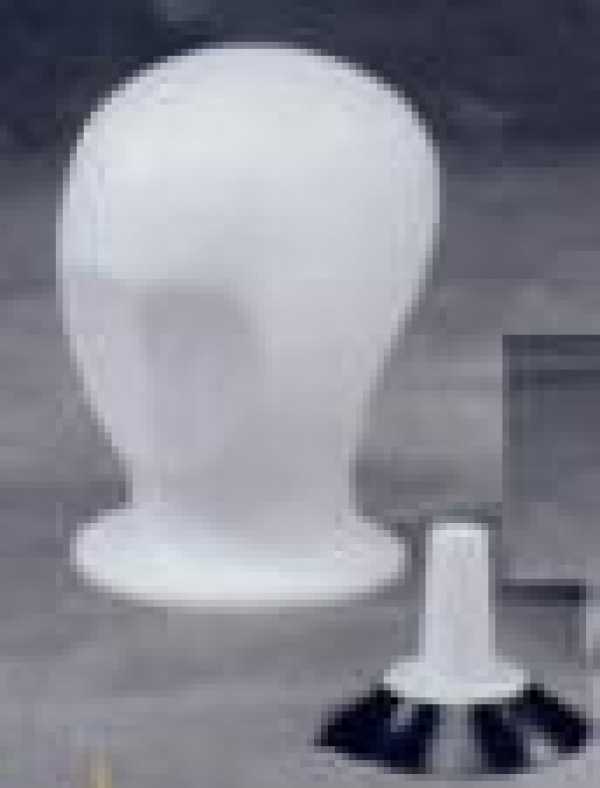 Styroporkopf "Visier", weiss