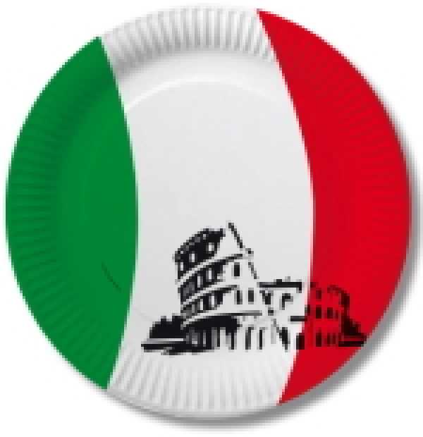 Pappteller Italien 23 cm