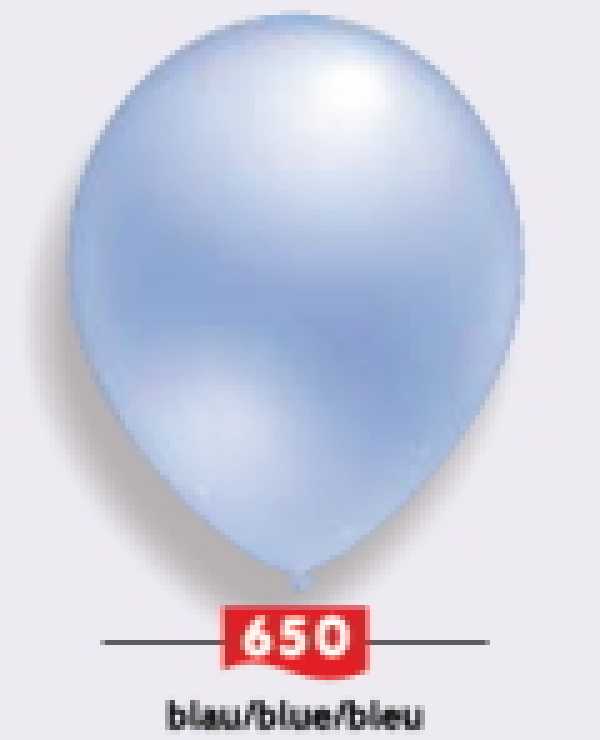 Perlmutt-Ballons blau 12