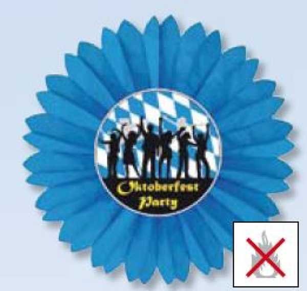 Dekofächer "Oktoberfest Party" 60 cm ø