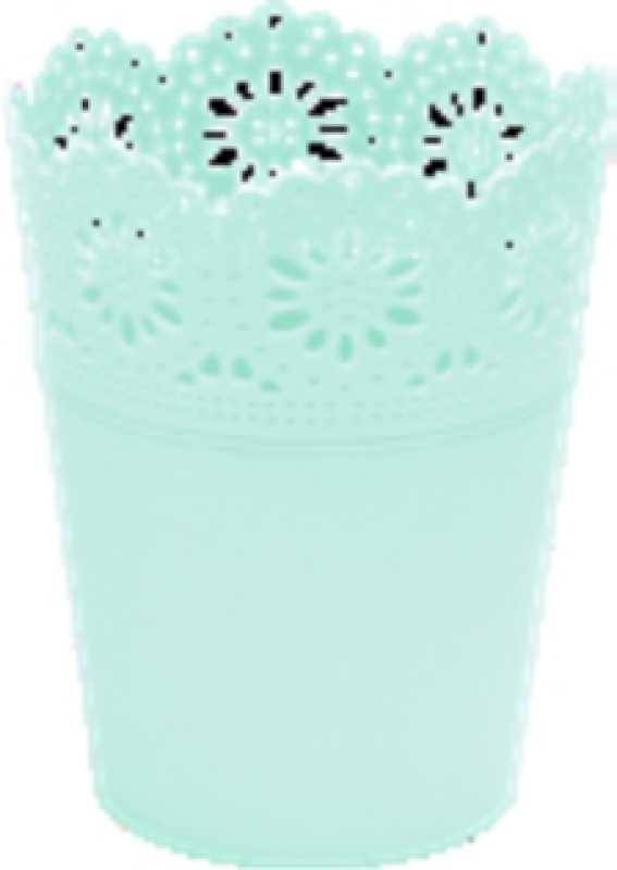 10 x Corona Plastic planter Ø 7/11 cm height 10.5 cm