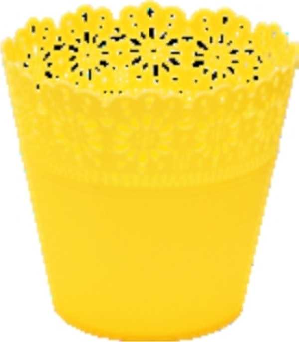 10 x Corona Plastic planter Ø 8/11,5 cm height 15 cm