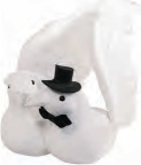 Hochzeitstaubenpaar mit Hut und Schleier 32 cm