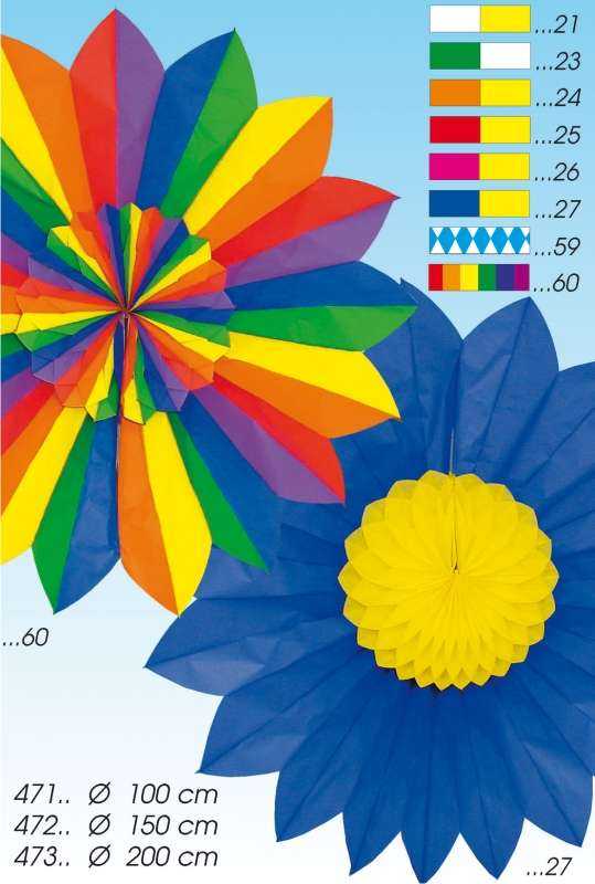 Rosette double rainbow 200 cm Ø