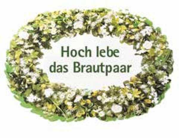 Hoch lebe das Brautpaar, Hartpappe 40 x 29 cm