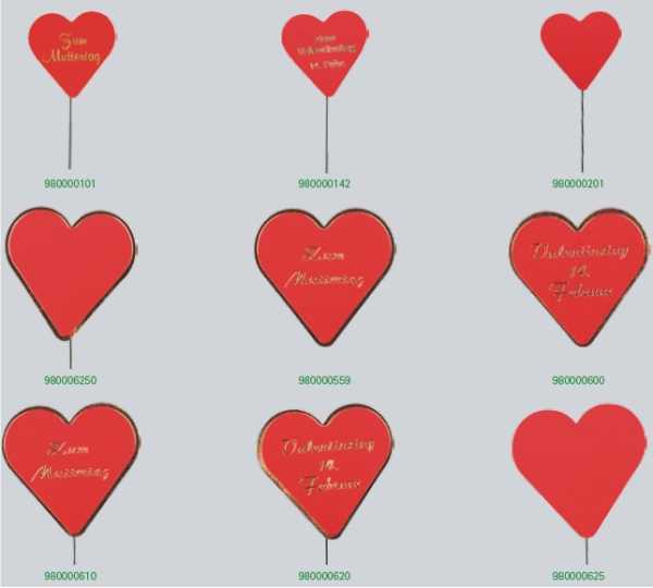 Valentins-und Muttertagsdekoration