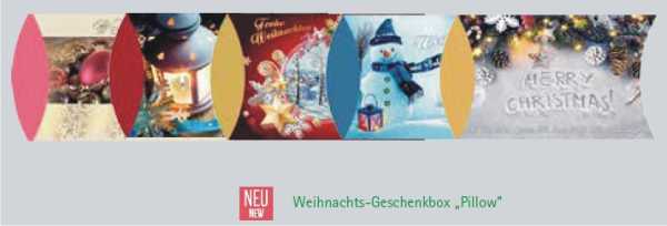Weihnachts-Geschenkbox „Pillow“