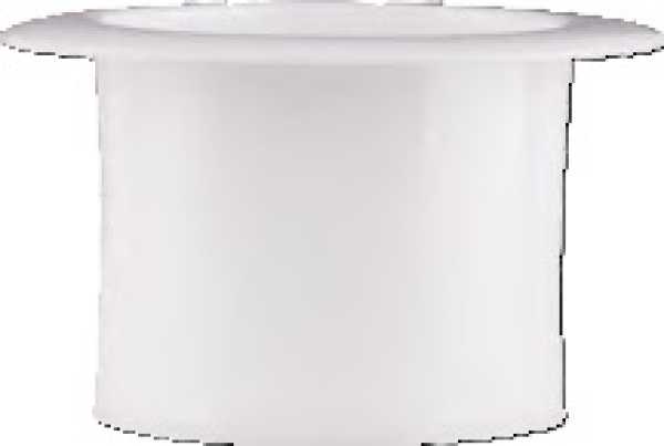 20 x Plastic top-hat 5 cm, white
