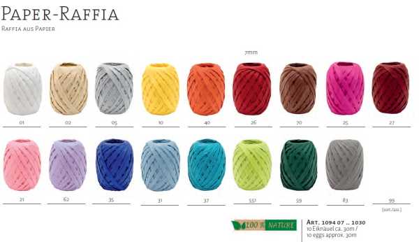 Paper Raffia, 10 x 30 m