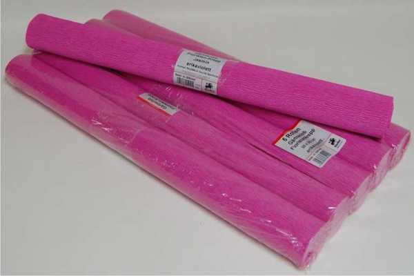 florist crepe bleeding colours, dark pink
