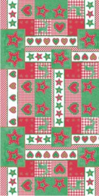 LOTTA TABLE CLOTHS 80 x 80 cm, red/green, 51077