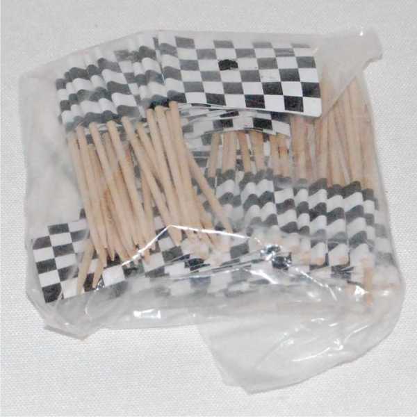 Fahnenpicker Zielflagge, 50 Stück