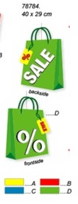 Ceiling hanger bag, %, SALE, 1-piece, 29 x 40 cm, Double-sided