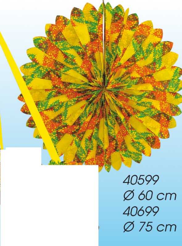 Weinlaub-Rosette 60 cm Ø gelb-orange