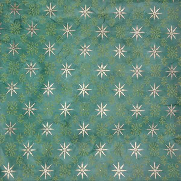 Strohseide Orient Star, 50 x 70 cm, grün, 10 Bogen