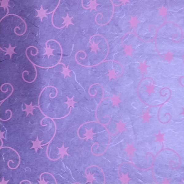 Strohseide Creole Star, 50 x 70 cm, lila 10 Bogen