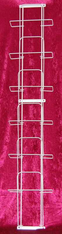 School book A4 wall strip, 6 compartments, silver