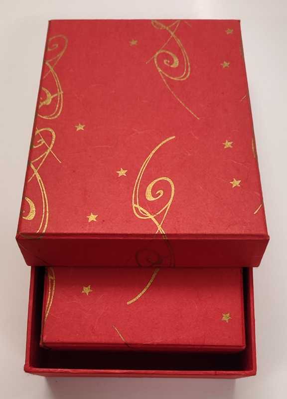 Pulsar Boxen-Set Strohseide® Print Festivities  rot, 5in1