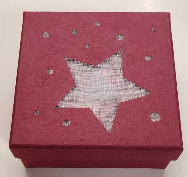 Pusar Boxen-Set Belle Stelle, Naturpapier rubinrot, 5in1