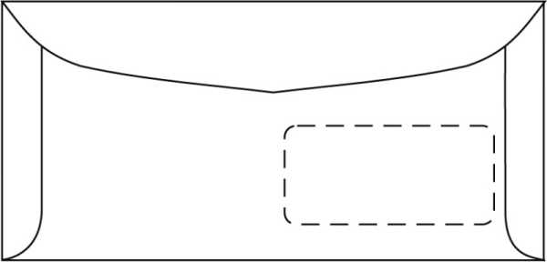 Briefhülle L-DIN 220 x 110 mm, weiß, m. Fenster, selbstklebend m. Abdeckstreifen