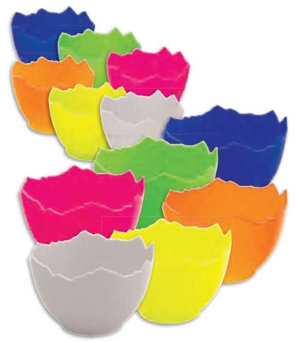 20 x Egg cup 7 cm, assorted colors