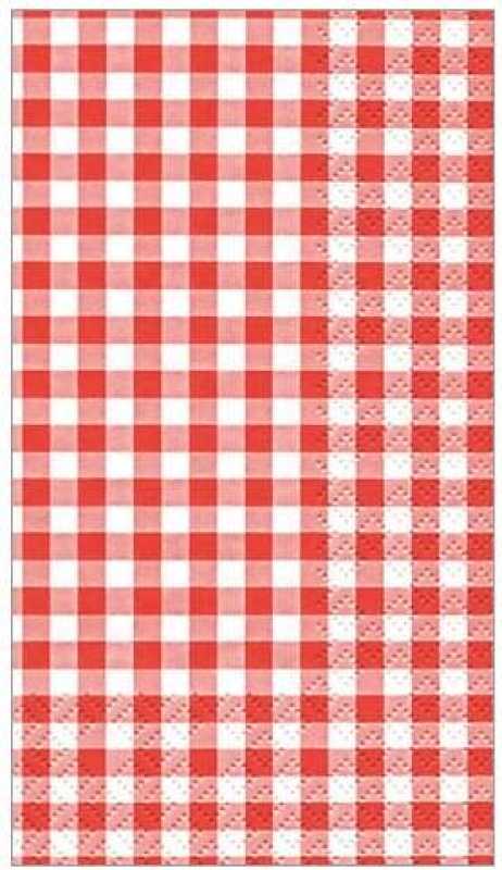 Red checkered napkin, 40 x 33 cm