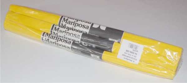 Mariposa Bastelkrepp, gelb, 50 x 125 cm