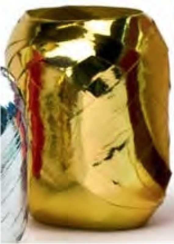 Metallic-Kräuselband, gold, 5 mm breit, á 20 m