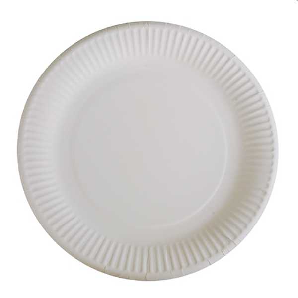 Teller, Pappe "pure", rund Ø 23 cm, weiss, incl. SVP