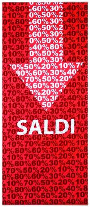 Decorative banners "Saldi", 75 x 180 cm