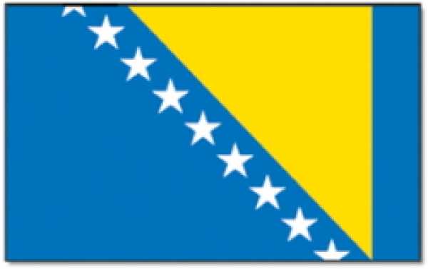 Stockflagge Bosnien und Herzegowina