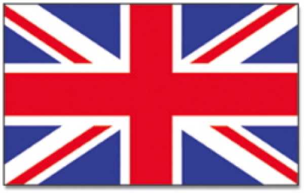 Stockflagge Großbritannien