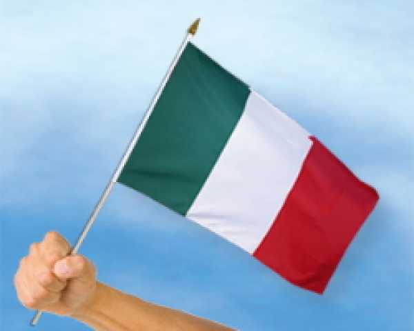 Stockflagge Italien