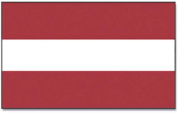 Stockflagge Lettland
