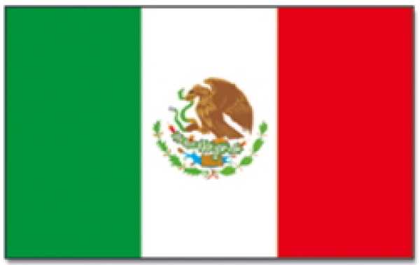 Stockflagge Mexiko