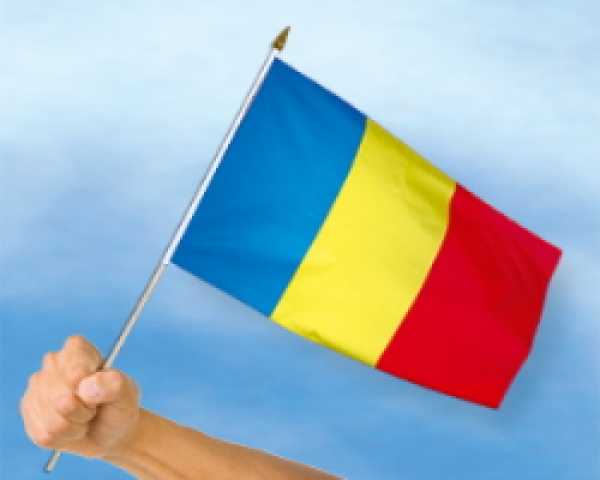 Stockflagge Rumänien
