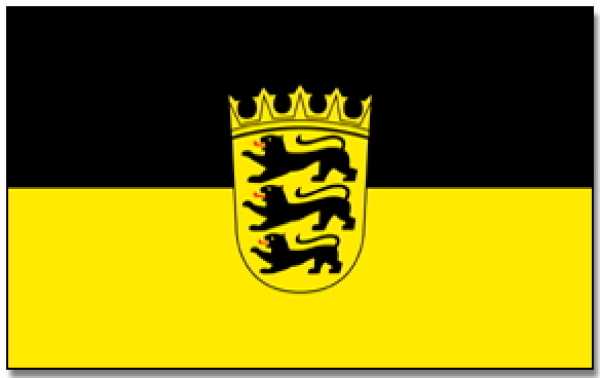 Stockflagge Baden-Würtemberg